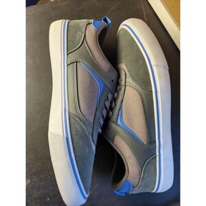 Airwalk Shoes Mens 12 Huntington Sneakers Grey & Blue Faux Leather Casual Seate